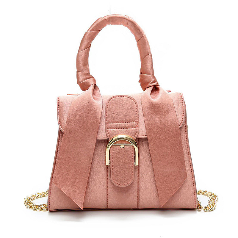 Velvet Bow Shoulder Bag