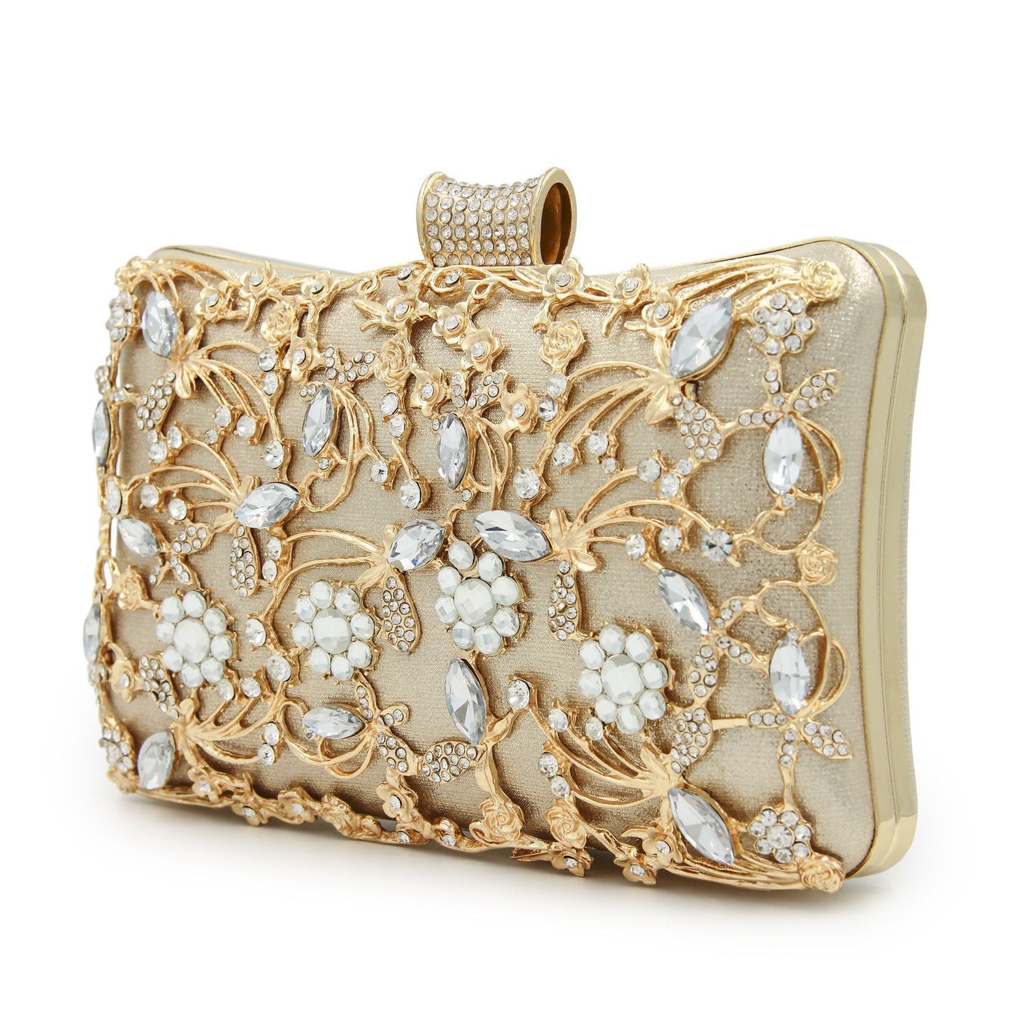 Hollow Diamond Cheongsam Clutch