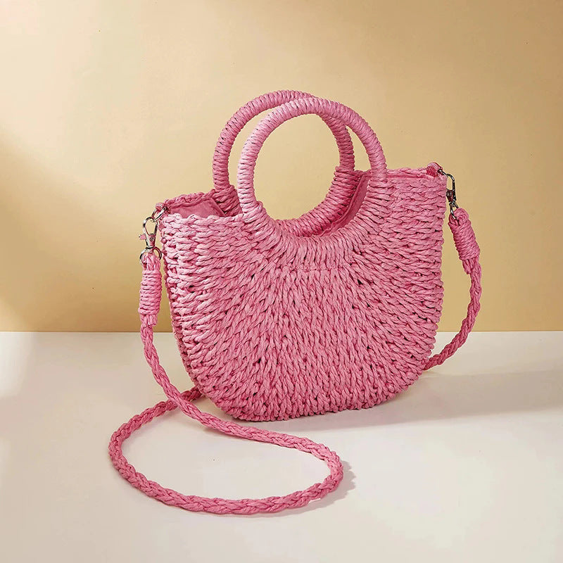 Woven Grass Beach Tote