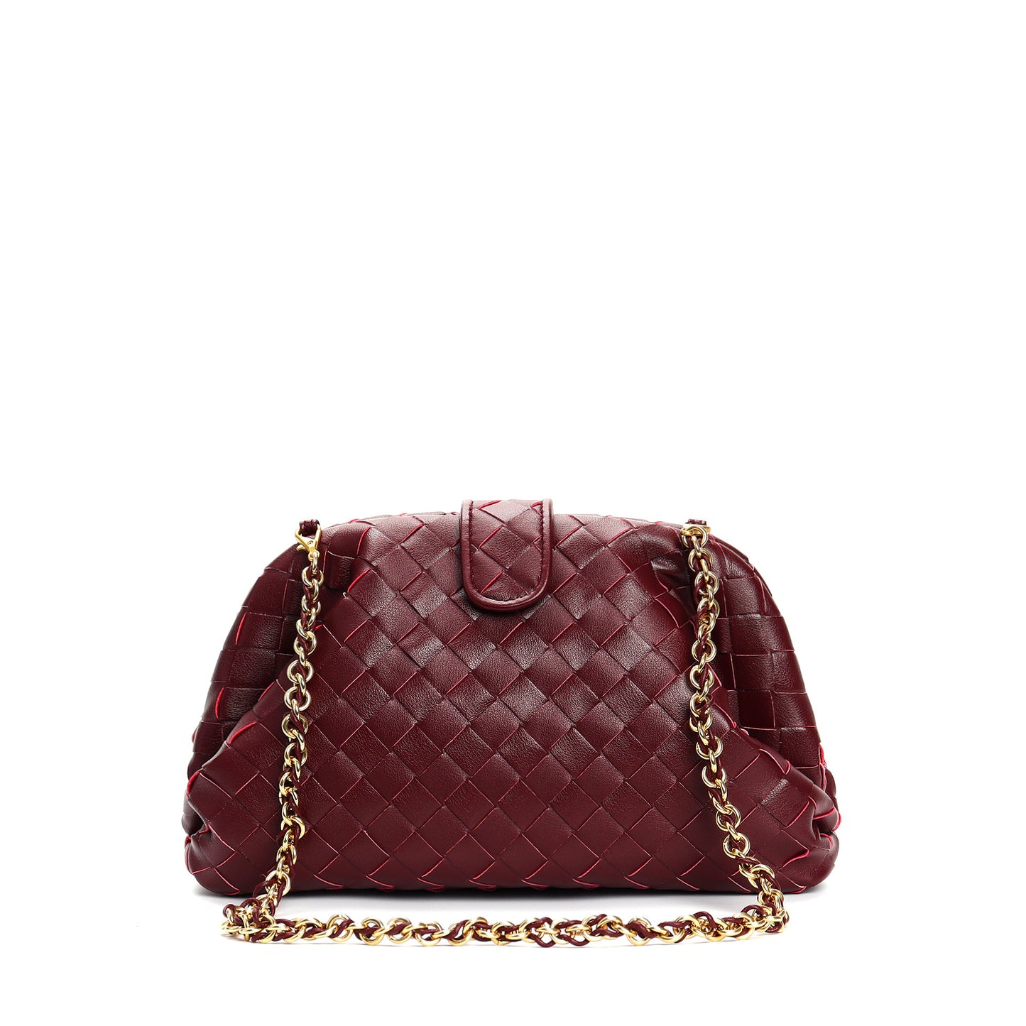 Woven Leather Square Bag