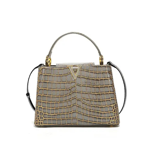 Crocodile Print Luxury Tote