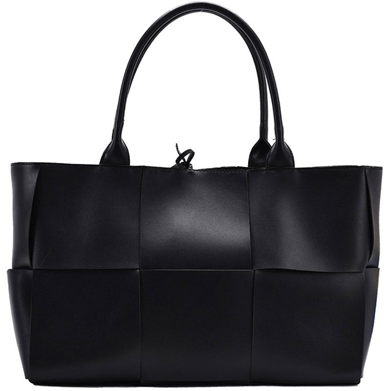 Large Weave Leather Tote