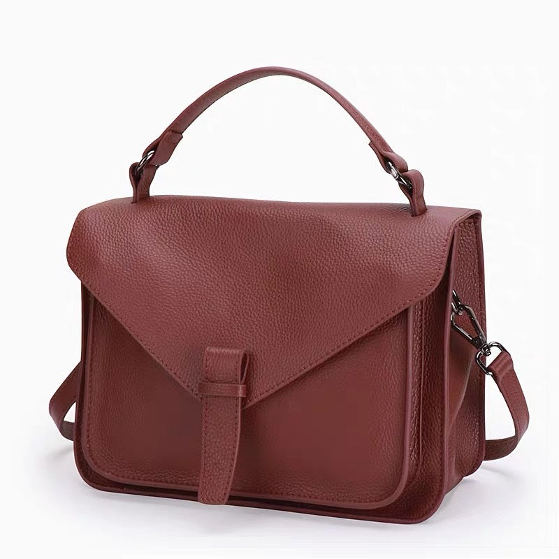 Retro Leather Messenger Bag
