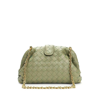 Woven Leather Square Bag