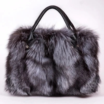 Luxury Fox Fur Handbag