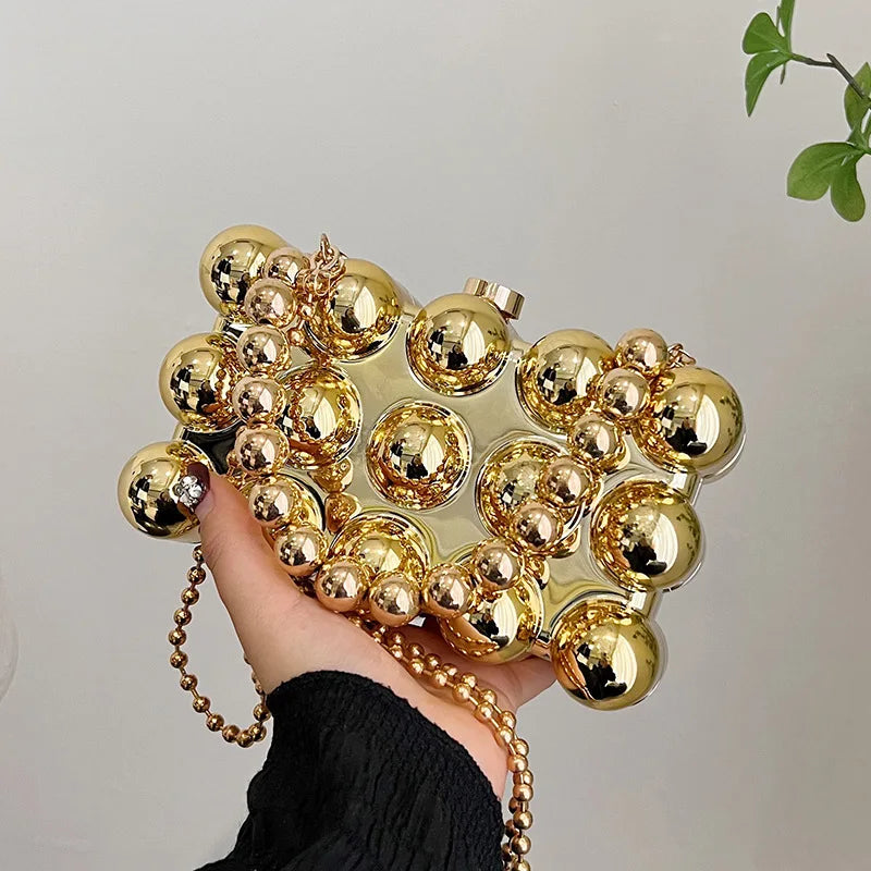 Pearl Chain Lipstick Bag
