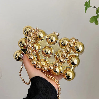 Pearl Chain Lipstick Bag
