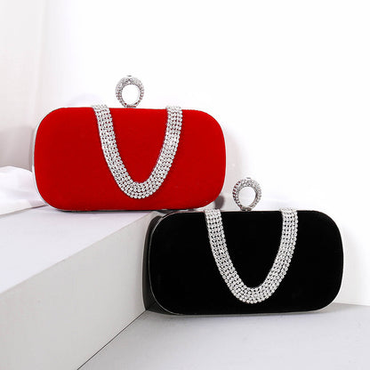 Velvet Diamond Bridal Clutch