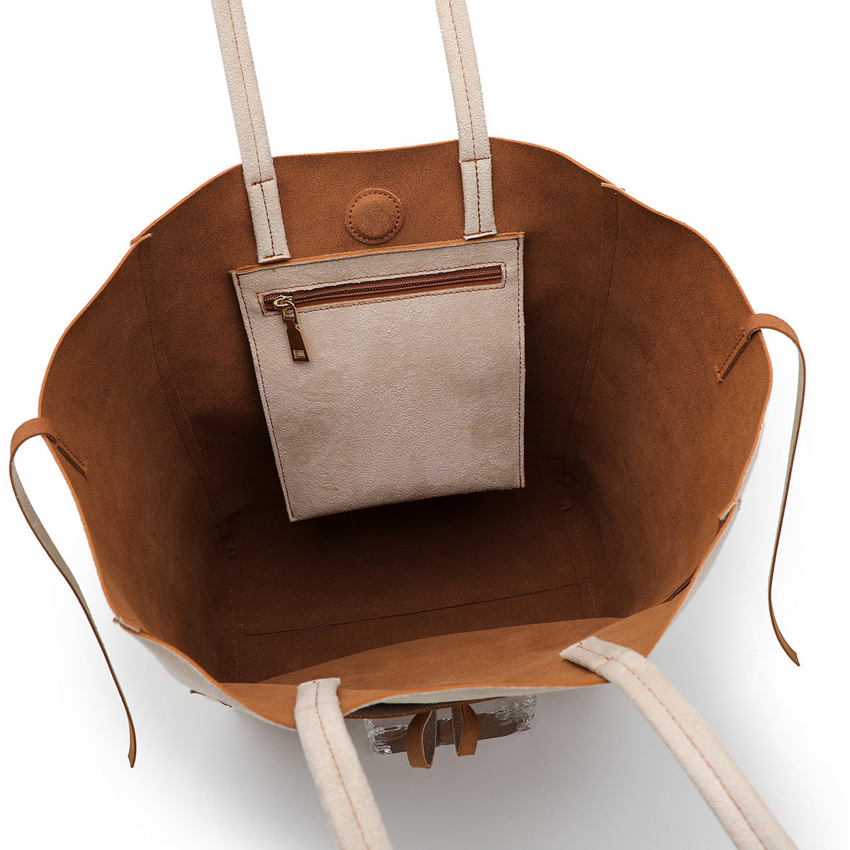 Contrast Trend Canvas Tote