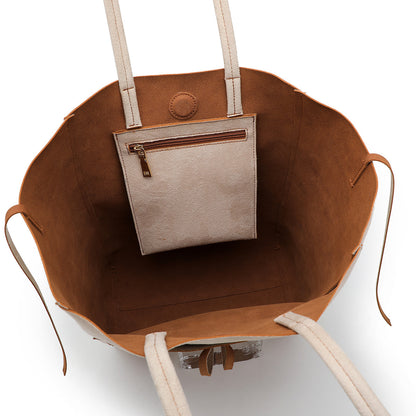 Contrast Trend Canvas Tote