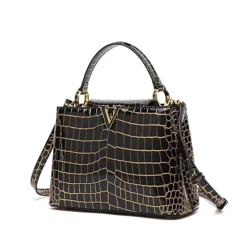 Crocodile Print Luxury Tote