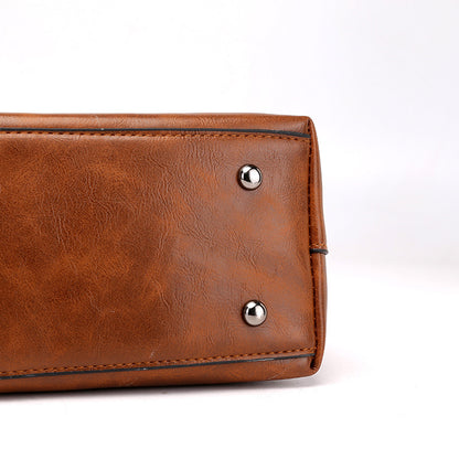 Retro Diagonal Cross Tote