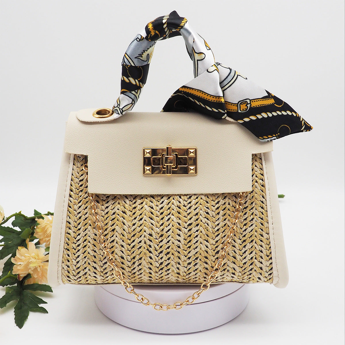 Pastoral Woven Straw Bag