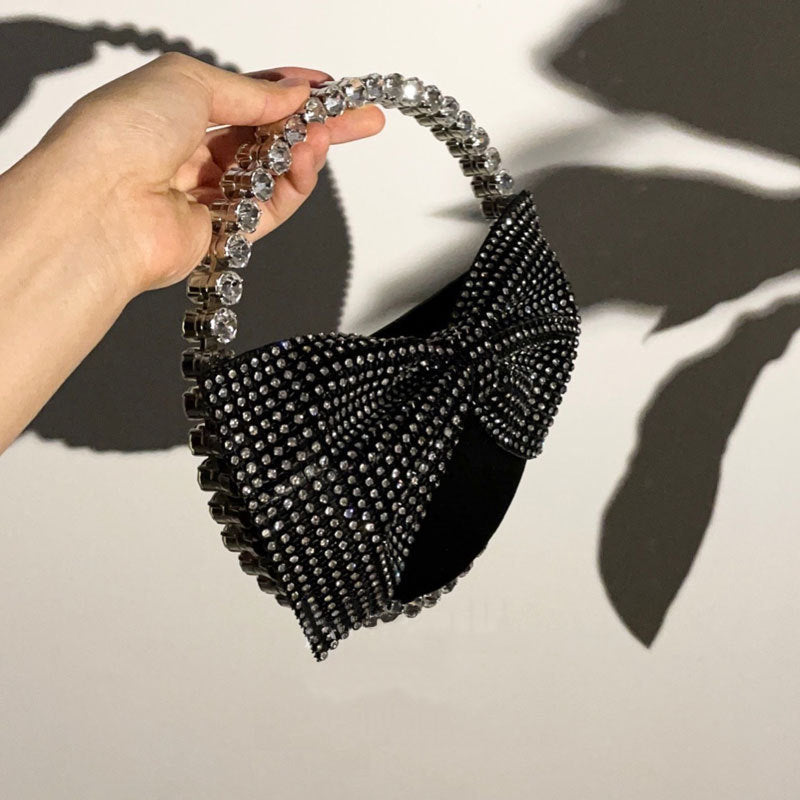 Bow Diamond Evening Clutch