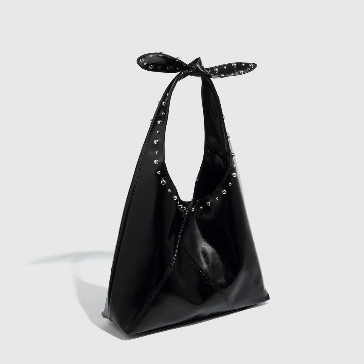 Tote Bag Rivet Bow Underarm Bag Women's Bucket Bag