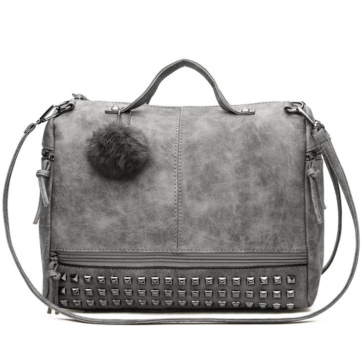 Matte Rivet Pillow Bag