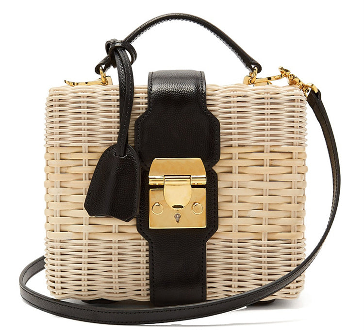 Tropical Straw Crossbody