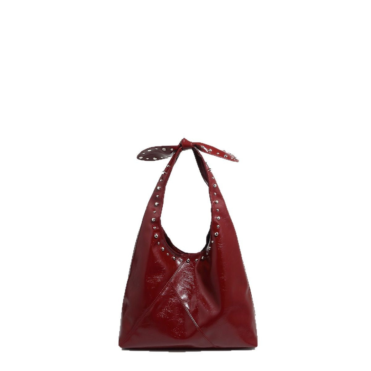 Tote Bag Rivet Bow Underarm Bag Women's Bucket Bag