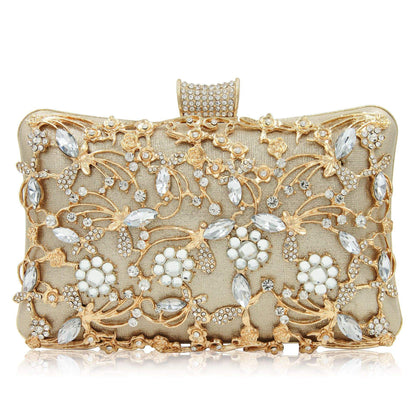 Hollow Diamond Cheongsam Clutch