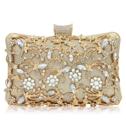 Hollow Diamond Cheongsam Clutch