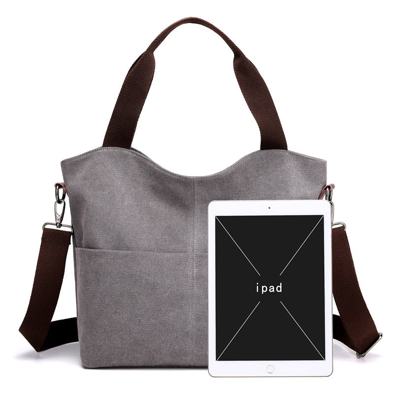 Casual Canvas Shoulder Bag
