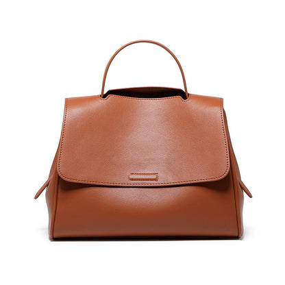 Leather Bucket Tote Bag