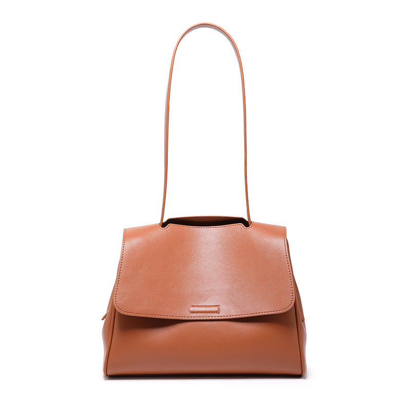 Leather Bucket Tote Bag