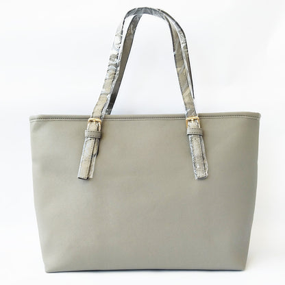 Cross-Grain Leather Handbag