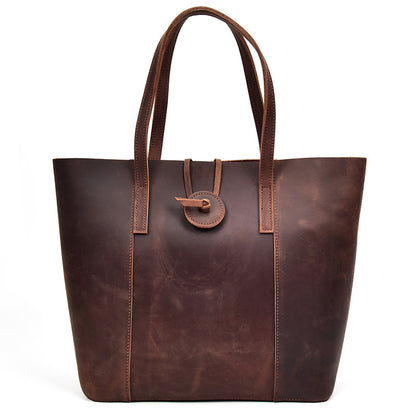 Retro Luxe Leather Tote
