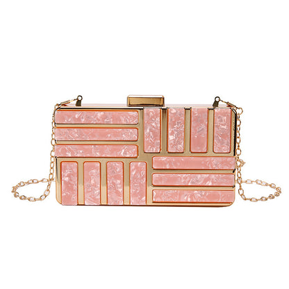 Square Acrylic Evening Clutch