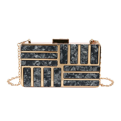 Square Acrylic Evening Clutch