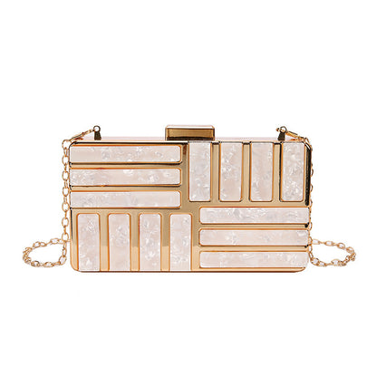 Square Acrylic Evening Clutch