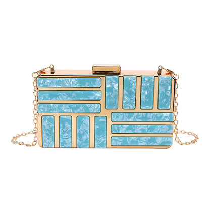 Square Acrylic Evening Clutch
