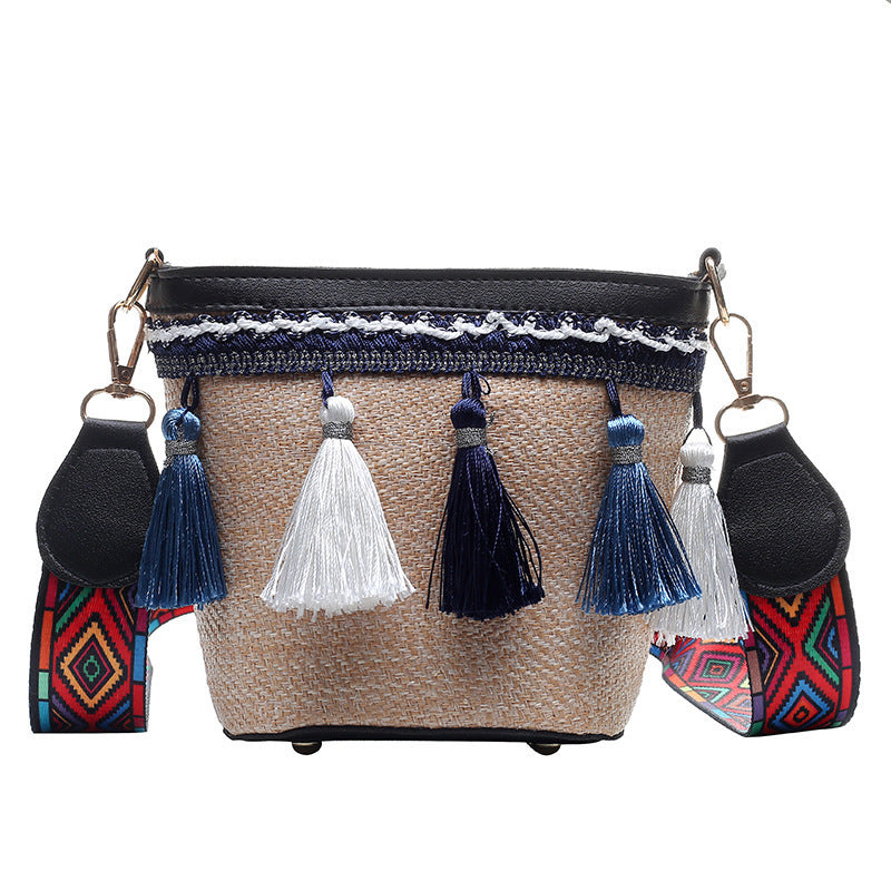 Boho Straw Woven Tote