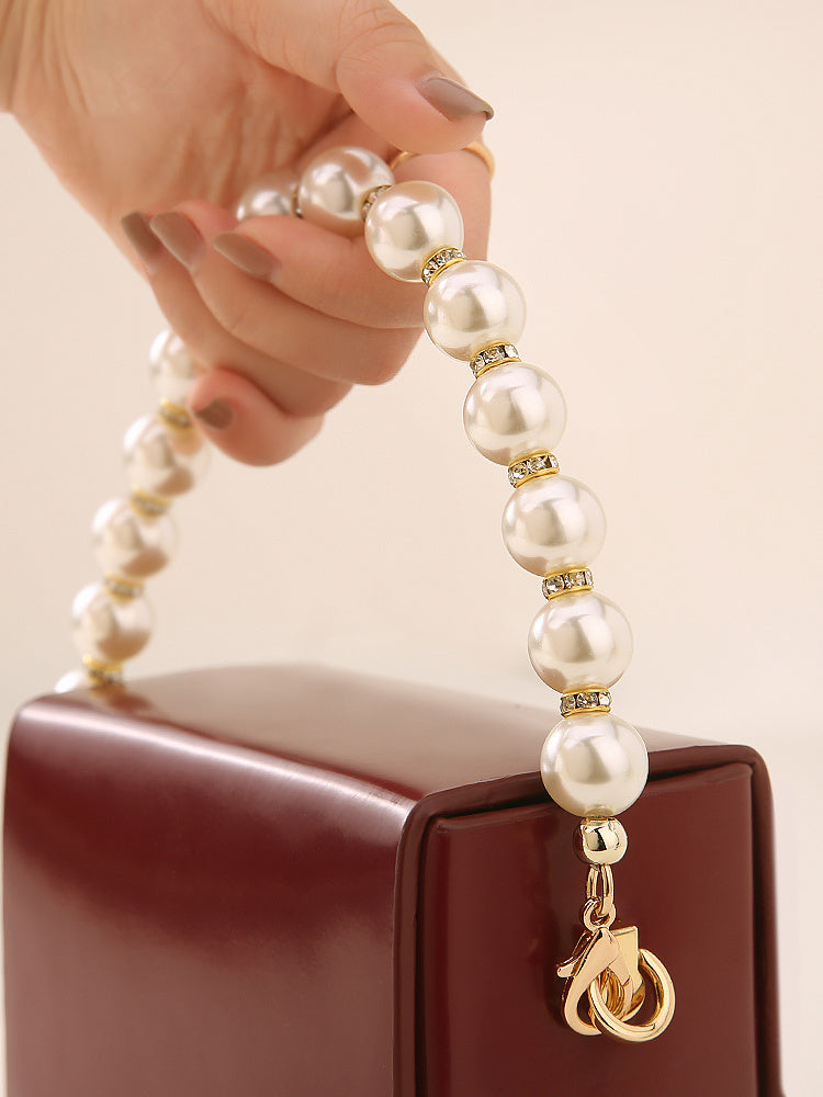 Pearl chain bag messenger bag