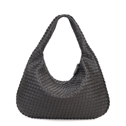 Handwoven Patchwork Hobo Bag
