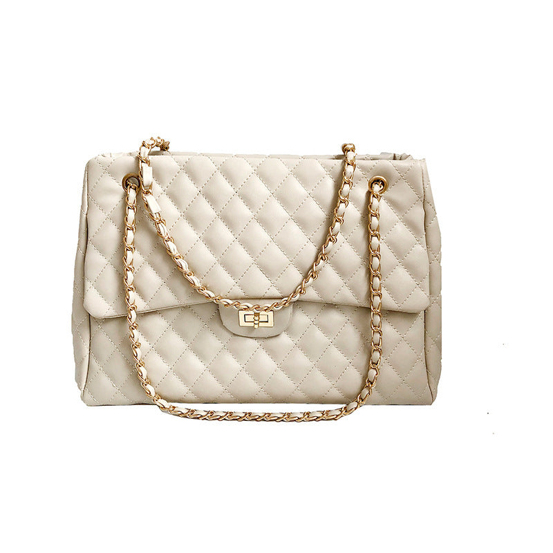 Quilted Chain Messenger Bag