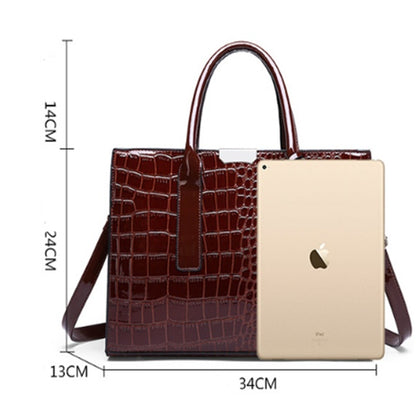 Diagonal Solid Color Stone Tote Bag