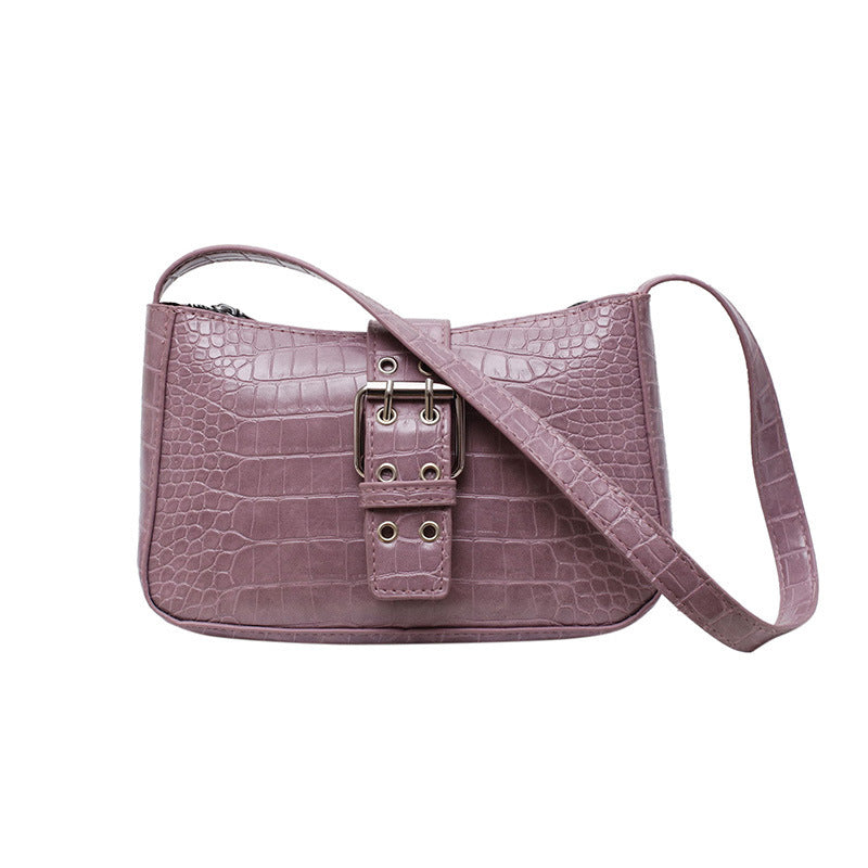 Textured Pattern Shoulder Bag
