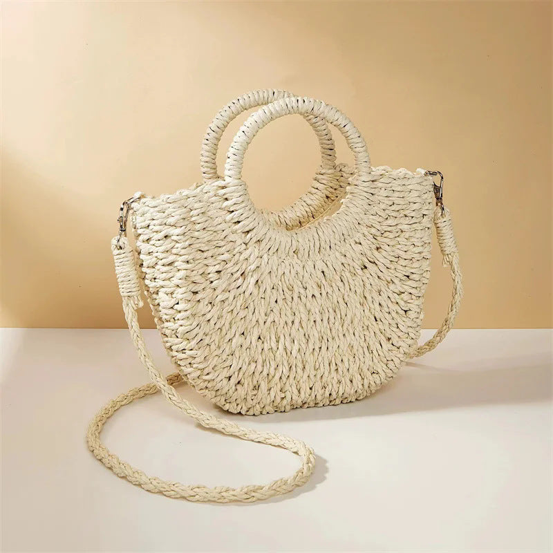 Woven Grass Beach Tote