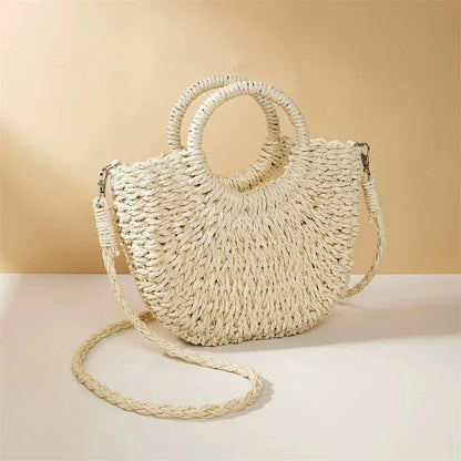 Woven Grass Beach Tote