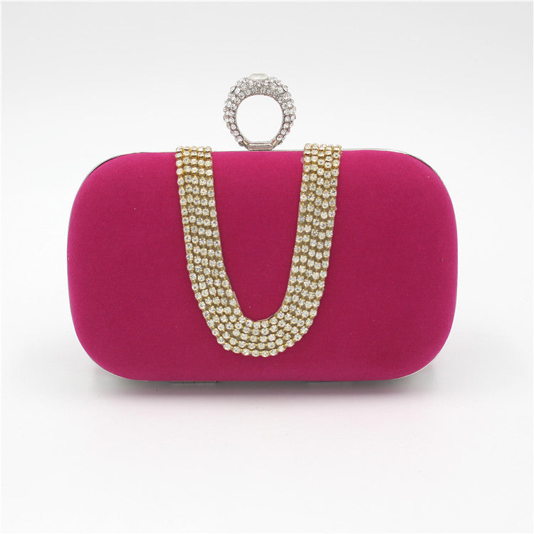 Velvet Diamond Bridal Clutch