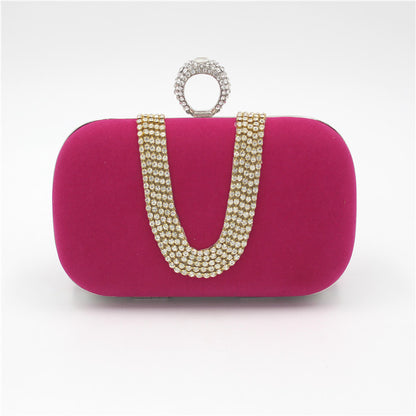 Velvet Diamond Bridal Clutch