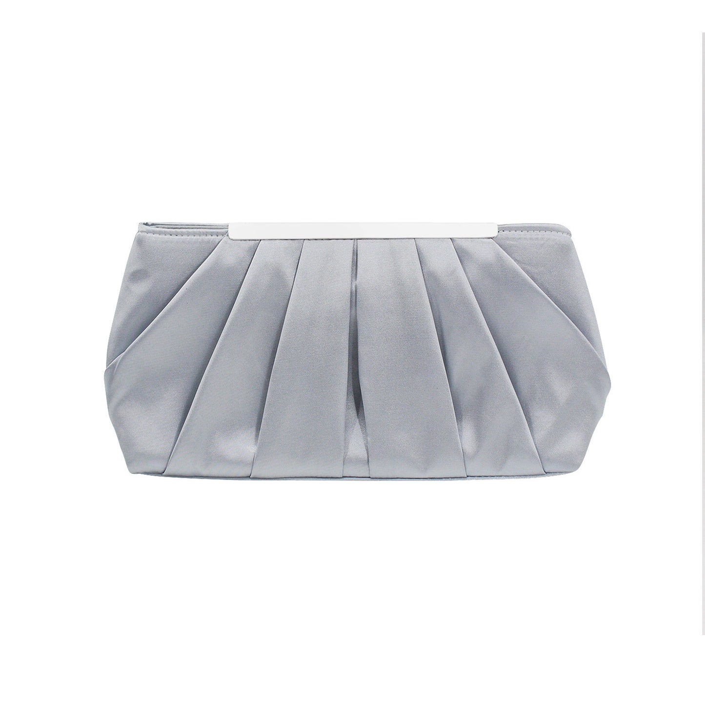 Pleated Satin Dinner Clutch