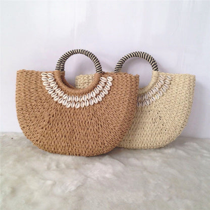 Hand-Stitched Shell Tote