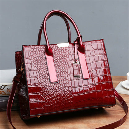 Diagonal Solid Color Stone Tote Bag