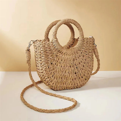 Woven Grass Beach Tote