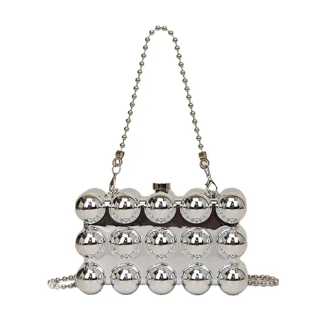 Pearl Chain Lipstick Bag