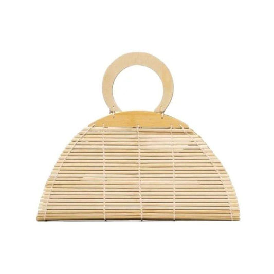 Natural Bamboo Handwoven Clutch