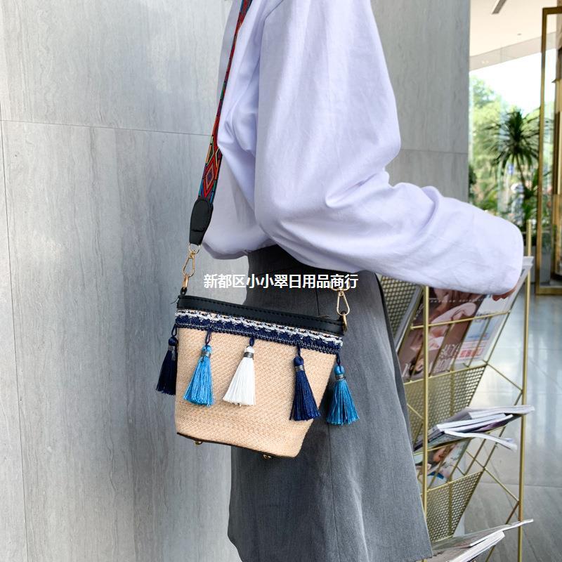 Boho Straw Woven Tote